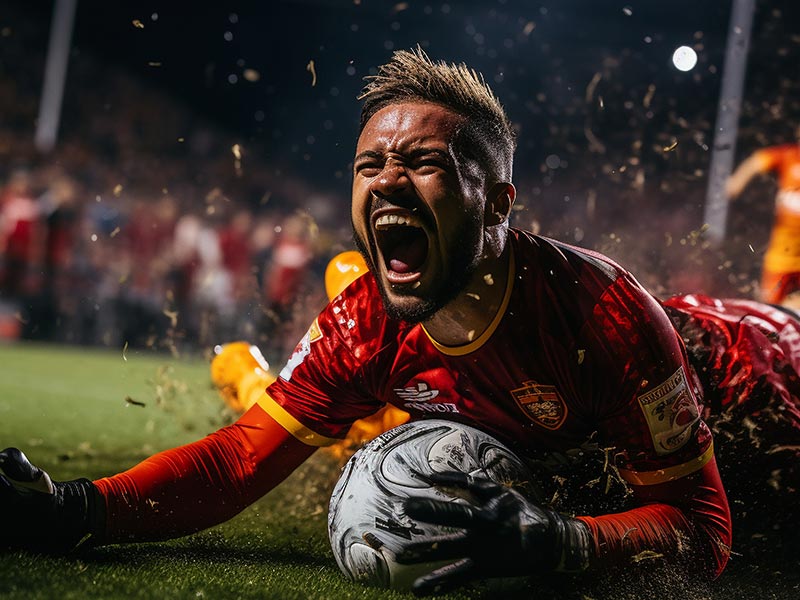 家人拍到劳塔罗在清理他的奖杯，小心翼翼地清理大力神杯